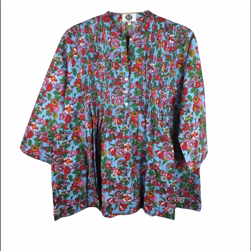 Catalog Classics floral tunic top